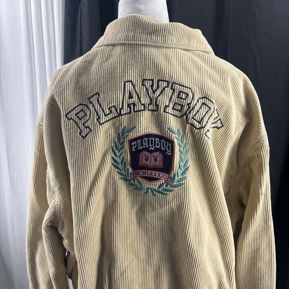 pacsun playboy varsity corduroy dad jacket size...